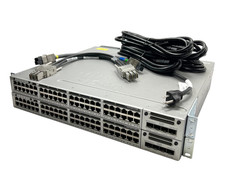 (LOT OF 2) Cisco WS-C3850-48U-L 48-Port UPOE NM-2-10G 2x PSU + Stack/PWR Cables picture