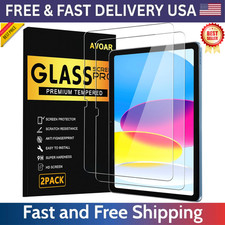 AVOAR 2 Pack Screen Protector for iPad 11th A16 2025 & 10th Generation BLACK  picture