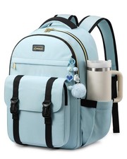 LOVEVOOK School Backpack for Teen Girls,Student Fits 15.6 Inch, Blue picture