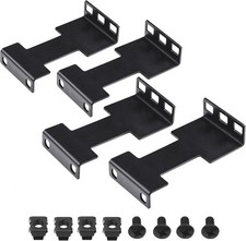4 Pcs Server Rack Depth Extender, 1U Recessed Rack Extender Deep Mount Adapter K picture