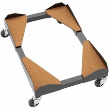 Premium Large Steel PC Cart, Rolling CPU Trolley, Adjustable Mobile Computer  picture