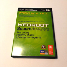 Reg # 3 PC's Webroot Secure Anywhere Internet Security Plus Win-Mac-Mobile picture