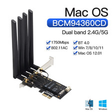 For MacOS Hackintosh 5G Wifi BCM94360CD PCIE WiFi Adapter 802.11ac Desktop Card picture