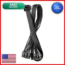 CableMod Basics E-Series 12VHPWR 90° PCI-e Cable for EVGA - Black 16-pin to picture