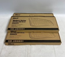 Lot of 3 iMicro KB-US9851 107-Key Wired USB Keyboards picture