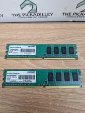 Patriot 2x2GB PC2-5300 DDR2 RAM Memory Modules Green PCB picture