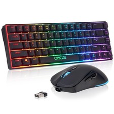 CHONCHOW 60% Wireless Gaming Keyboard and Mouse Combo, RGB Backlit Rechargeab... picture