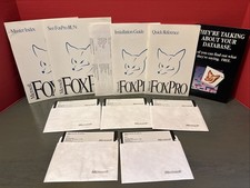 Microsoft FoxPro 2.0 for MS-DOS Box Set, 3.5 Floppy Disks with Books,Circa 89-92 picture