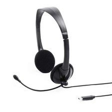 USB Wired Headset with Mic Inline Volume Control, HD Stereo Sound Binaural On... picture