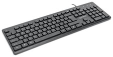 MANHATTAN USB Wired Computer Keyboard - with 4.5 ft USB-A Cable, 104 Quiet Me... picture