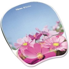 Fellowes Photo Gel Mouse Pad and Wrist Rest with Microban Protection, Pink picture