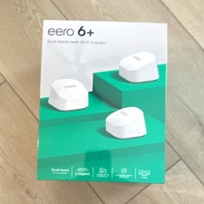 eero 6+ Dual-Band Mesh Wi‑Fi 6 Router System 3-Pack White 1200 Mbps picture