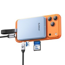 10Gbps Magnetic M.2 NVMe Enclosure with Card Reader for Medium, Blue picture