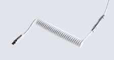 Wooting Premium Coiled Cable Set White USB-C to USB-A Mechanical Keyboard White picture