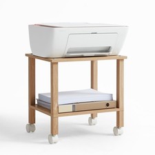 Soporte Para Impresora De Dos Niveles Con Ruedas Para Oficina Estilo Lujo picture
