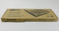 iMicro KB-US819EB Basic KB 107 Key Standard English Black *NEW* picture