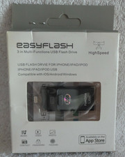 Easyflash - 32GB 3 in Multi Functions USB Flash Drive Black for Apple & Android picture