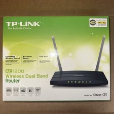 TP-Link Archer-C50 AC1200 Dual Band Wireless AC Router New Sealed picture