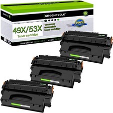 greencycle 3PK Compatible Toner Cartridge Replacement for HP 49X Q5949X 53X Q... picture