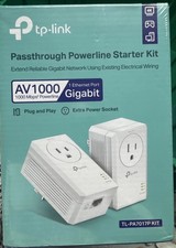 TP-Link AV1000 Powerline Ethernet Adapter Kit (TL-PA7017P KIT) - Passthrough, picture