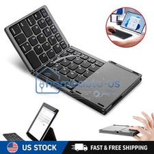 Mini Folding Wireless Bluetooth Keyboard With Touchpad for Laptop Tablet Phone picture
