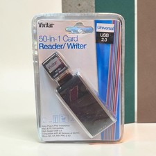 Vivitar 50-In-1 USB 2.0 Memory Card Reader Writer SD MicroSD CF Mac PC NEW  picture