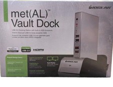 IOGEAR Met(AL) Vault Dock USB 3.0 Docking Station Built In HDD Enclosure SEALED  picture