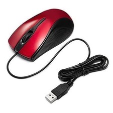 USB 2.0 Optical Wired Scroll Wheel Mouse Mice for PC Laptop Notebook Desktop Red picture