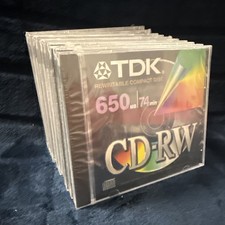 TDK CD-R 650 MB 74 Min Blank CD Lot of 10 Factory Sealed picture