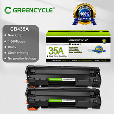 GREENCYCLE 2 Pack CB435A 35A Black Toner for HP LaserJet P1002 P1005 P1006 P1009 picture