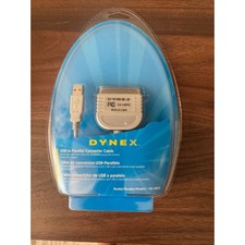 NEW DYNEX 6FT USB TO PARALLEL CONVERTER CABLE (DX-UBPC) Fast Ship picture