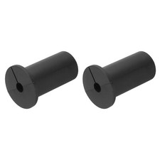 2Pcs Wall Grommets for Cables 1 Inch Cable with 7.5mm Hole, Silicone Black picture