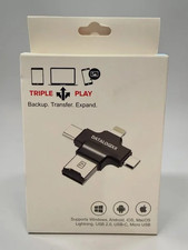 DATALOGIXX Triple Play Back-up, Transfer, and Expand Disk (SILVER) - NEW picture