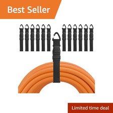 BLUASPAY 1 inch Width 17.72 Inch Length 13 Pack Extension Cord Straps picture