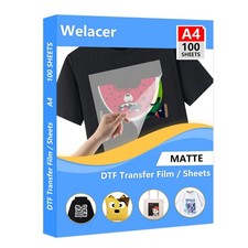 100 Sheets A4 DTF Transfer Film Paper Double Sided Thick Clear Pretreat picture