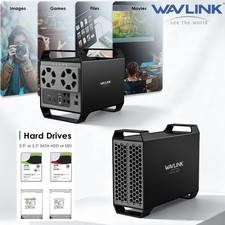 WAVLINK 2Bay Raid Hard Drive Enclosure Support RAID Mode for 2.5/3.5inch HDD SSD picture