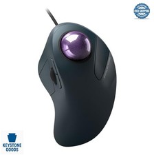Wired Ergonomic Trackball Mouse Large Hands 44mm Index Finger Control 5 DPI USB picture