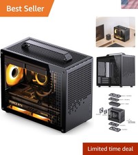 JONSPLUS Z20 Black Micro-ATX Mini Tower PC Case,with Detachable Carrying Hand... picture