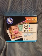 Genuine HP 564 C/M/Y 3 Ink Cartridge w/ Photo & Card Value Pack (Exp 06/2017) picture