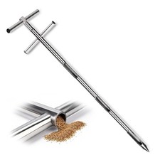 Grain Sampler Probe，304 Stainless Steel Grain Powder Sampler, 39.5'' Double Tube picture