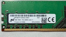 Micron 8GB DDR4-2666 PC4-2666V Desktop Memory MTA8ATF1G64AZ-2G6E1 picture