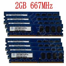 16GB 8x 2GB / 1GB PC2-5300U DDR2 667MHz DIMM Desktop Memory RAM For NANYA LOT picture