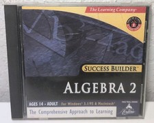VINTAGE SUCCESS BUILDER ALGEBRA 2 THE LEARNING COMPANY CD-ROM PC 3.1  & MAC B316 picture