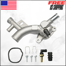 Aluminum Engine Coolant Thermostat Housing Water Outlet For Chevy Buick 25193922 picture