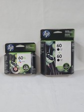 HP 60XL Tri-Color & HP 60 Black Ink Cartridge Twin Pack - New Sealed picture