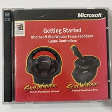 Side Winder Force Feedback Getting Started Microsoft Cd Two Games Included picture