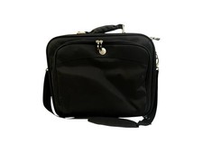 Dell Deluxe Laptop Computer Carrying Case Bag Black 15” Shoulder Strap Padded picture