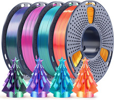 SUNLU Silk Dual Color PLA 1.75Mm, 250G Spool Bundle, 3D Printer Filament picture
