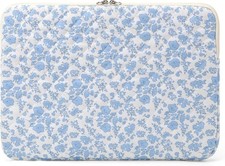Cute Quilted Puffy Laptop Sleeve 13 Inch Padded Floral Protective Case for MacBo picture