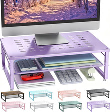 2-Tier Metal Monitor Stand Riser picture